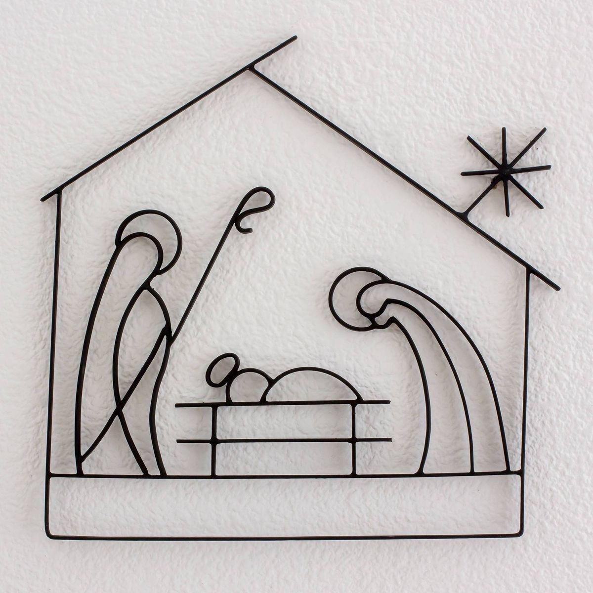 Adorno de Pared Artesanal en Hierro – Hecho a Mano - Pesebre