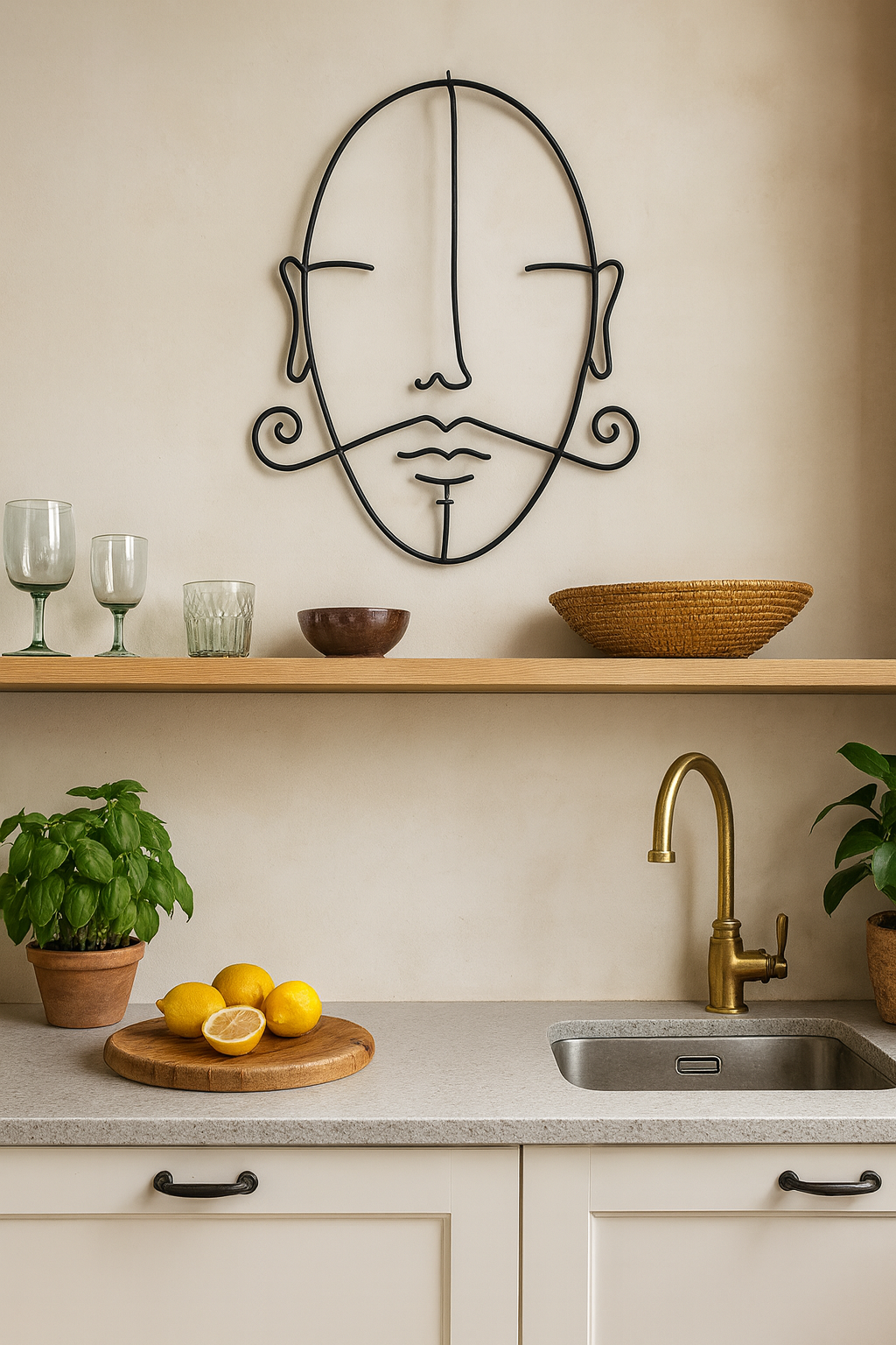 Adorno de Pared Artesanal en Hierro – Hecho a Mano - Cocina