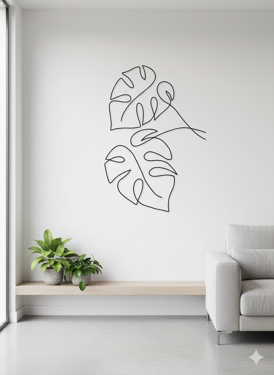Adorno de Pared Artesanal en Hierro – Hecho a Mano - Botánico