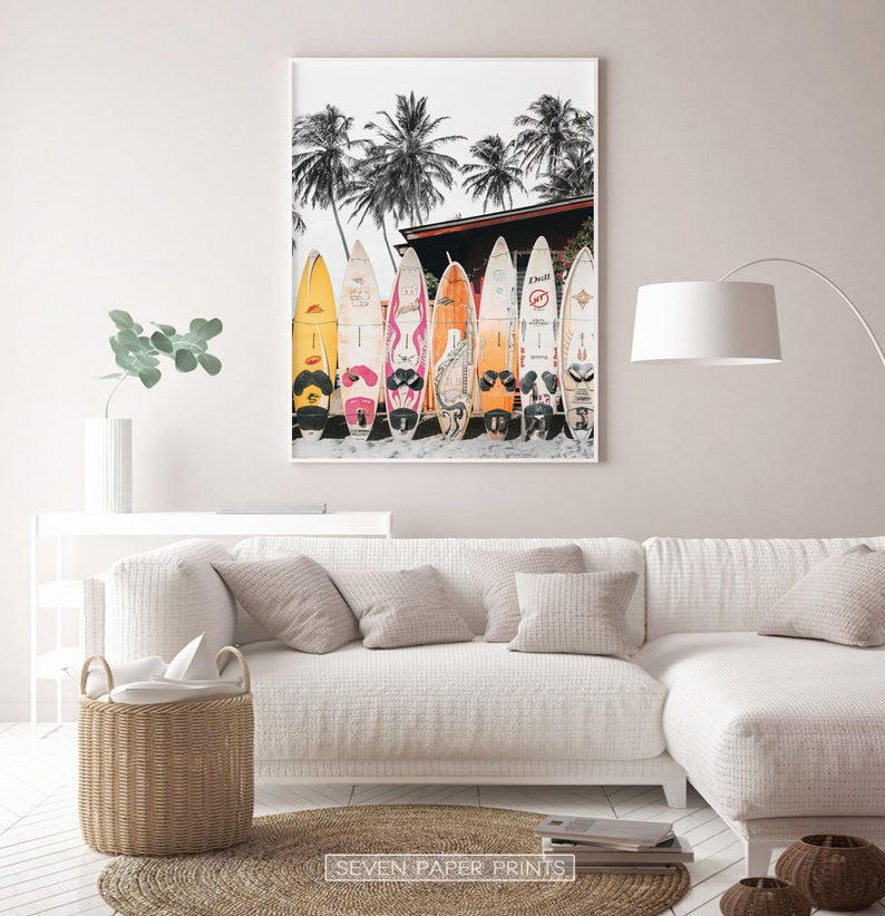 Cuadro Decorativo Tablas de surf - Tree House Deco