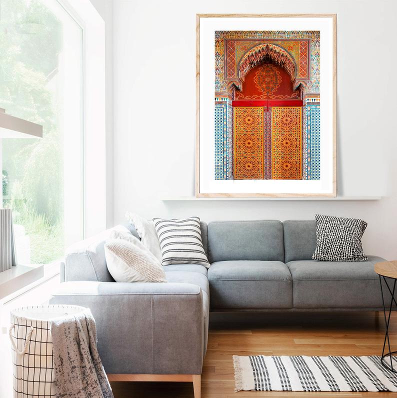 Cuadro Decorativo Travel , Puerta India , En color - Tree House Deco