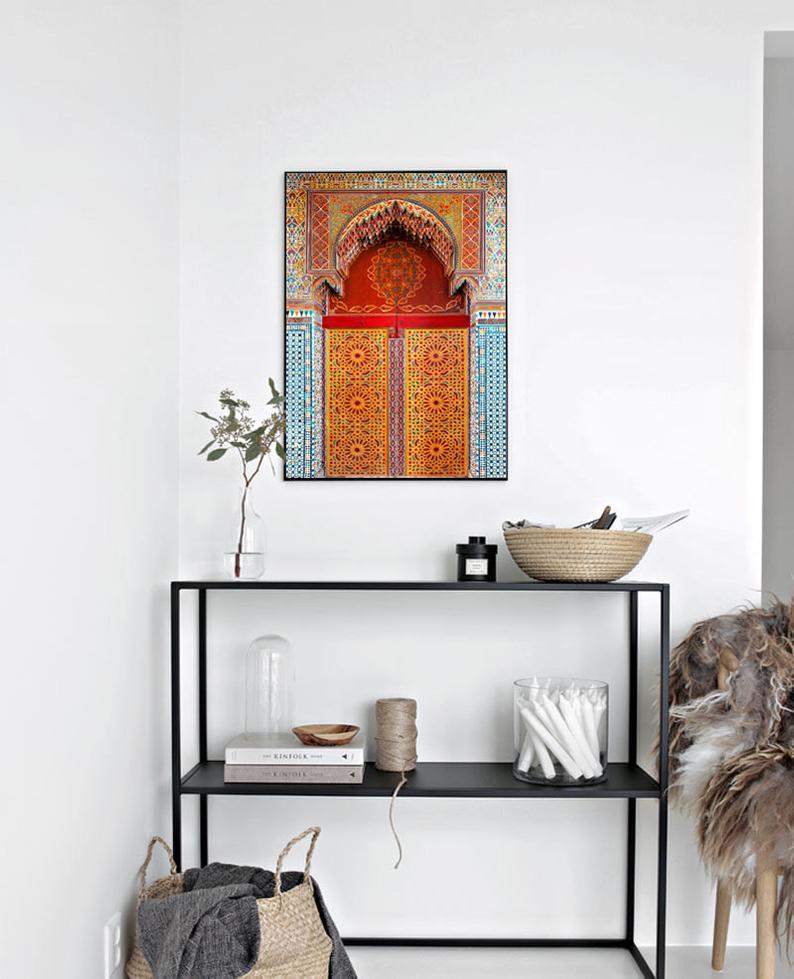 Cuadro Decorativo Travel , Puerta India , En color - Tree House Deco
