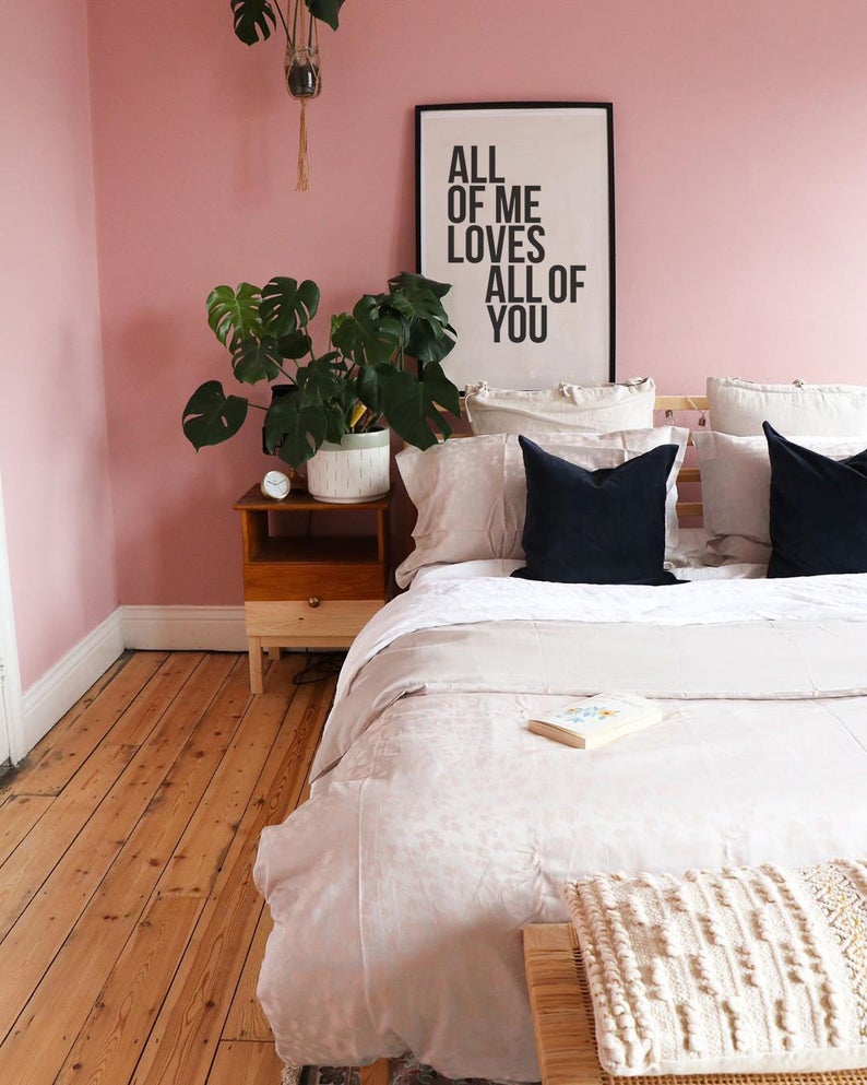 Cuadro Decorativo Frase , "ALL OF ME LOVES ALL OF YOU" - Tree House Deco