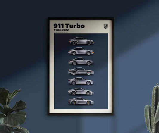 Cuadro Decorativo Póster Porsche, 911. Autos III