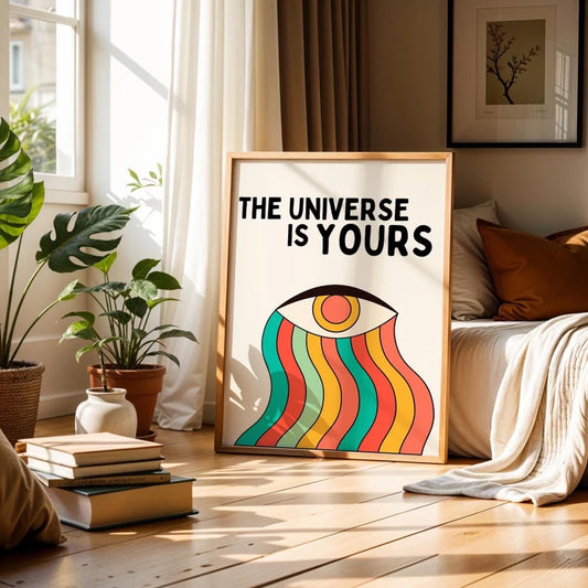 Cuadro Decorativo Frases, Motivación, The Universe is yours