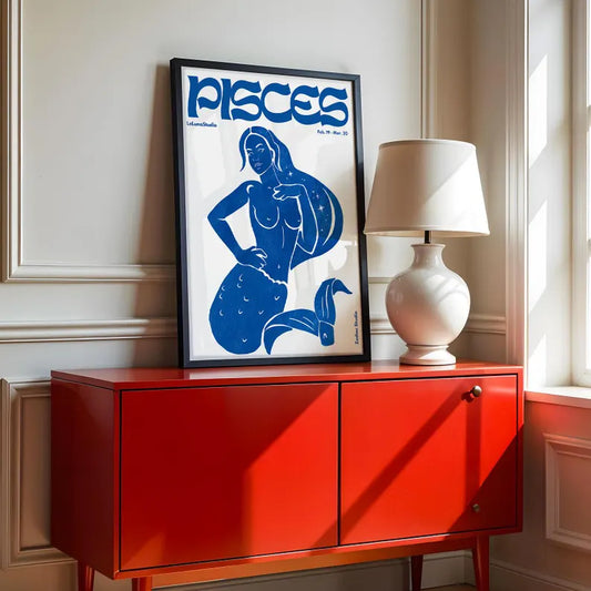 Cuadro Decorativo Póster, Zodiaco Piscis III