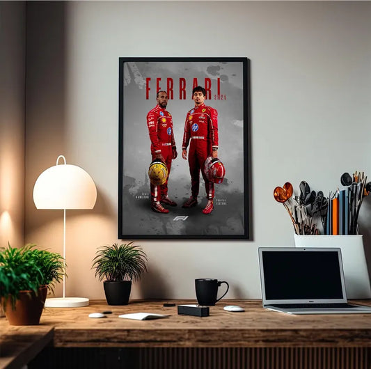 Cuadro Decorativo Póster F1, Fórmula 1, Ferrari