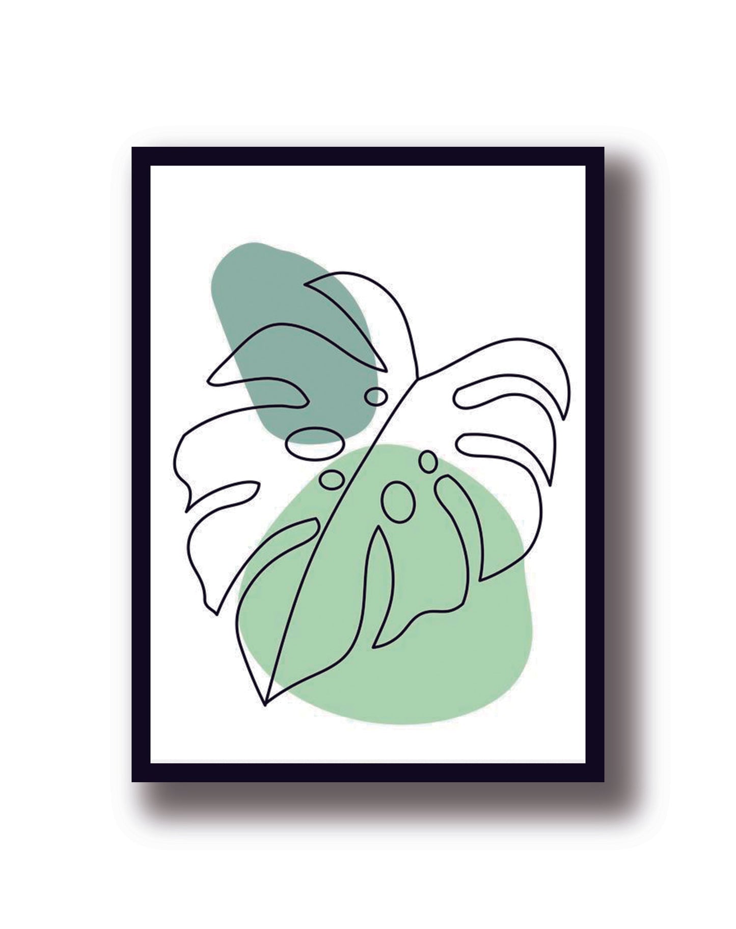 Cuadro Decorativo Monstera, Hoja Line