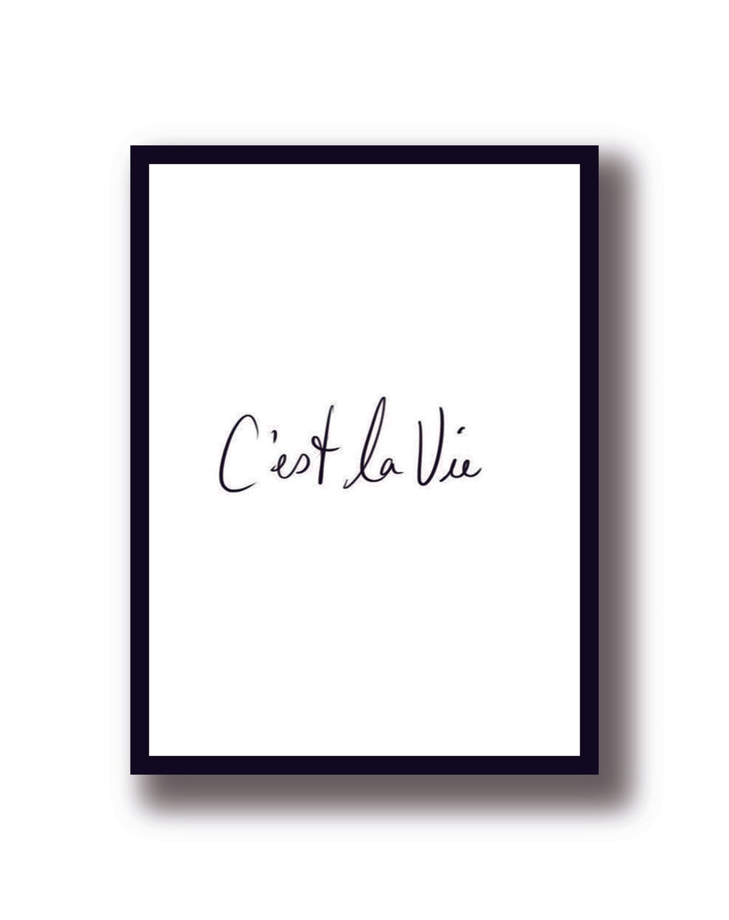 Cuadro Decorativo Frases c'est la vie, Así es la vida - Tree House Deco