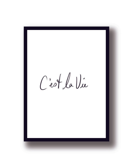 Cuadro Decorativo Frases c'est la vie, Así es la vida - Tree House Deco