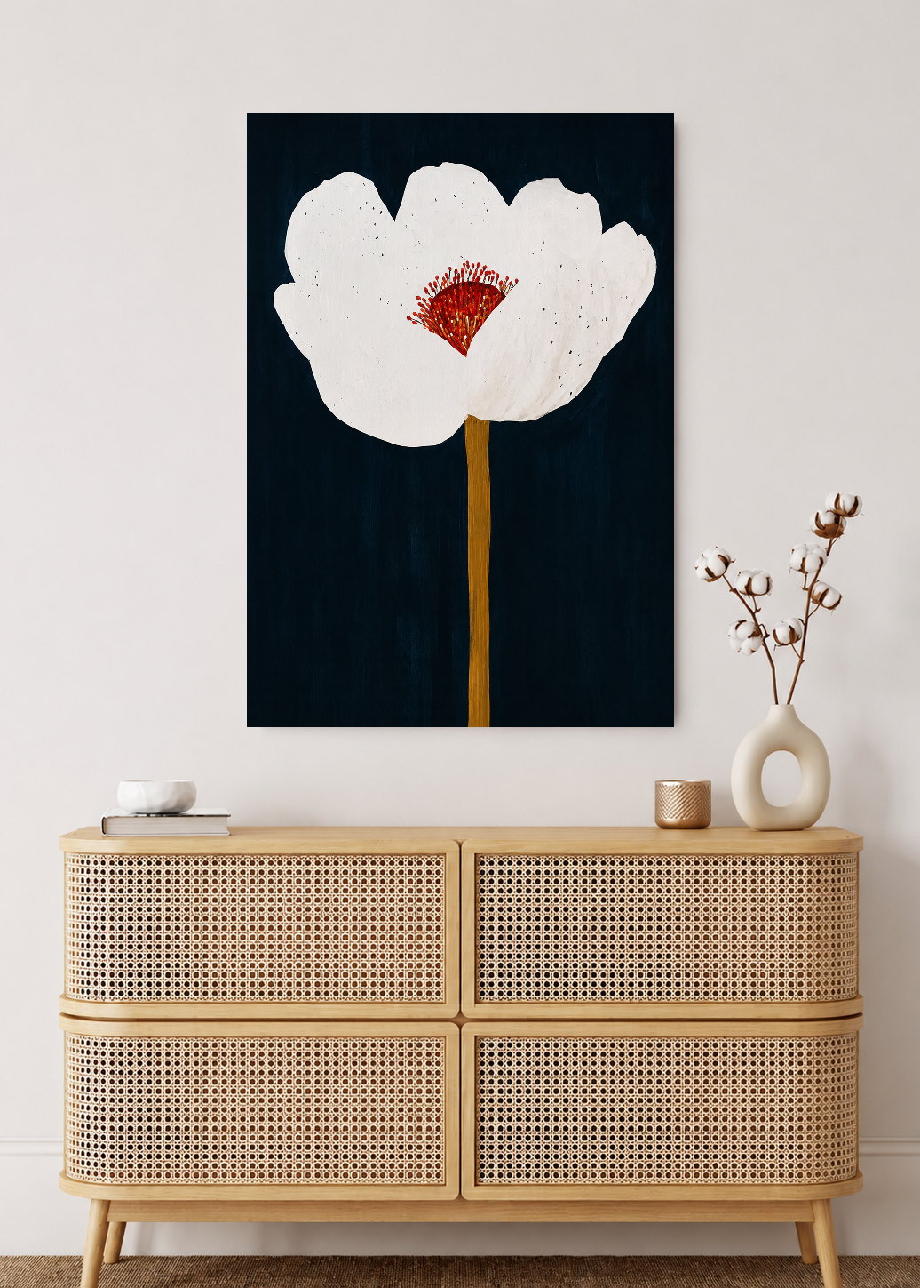Cuadro Decorativo Sin Marco - MDF 9mm Abstractos Ilustraciones Modernas Flor - foto 2