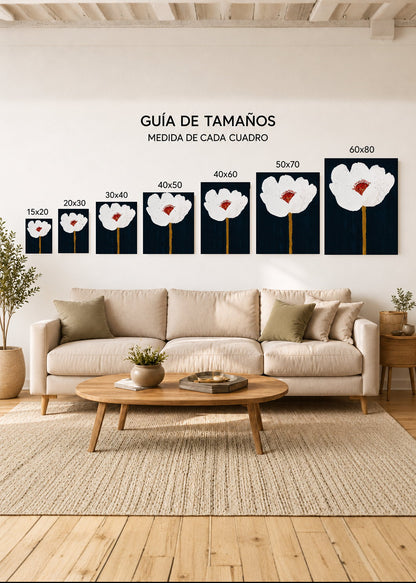 Cuadro Decorativo Sin Marco - MDF 9mm Abstractos Ilustraciones Modernas Flor - foto 5