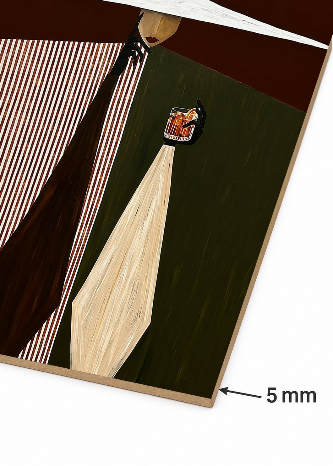 Cuadro Decorativo Sin Marco - MDF 9mm Abstractos Ilustraciones Modernas Xxxxviii - foto 6