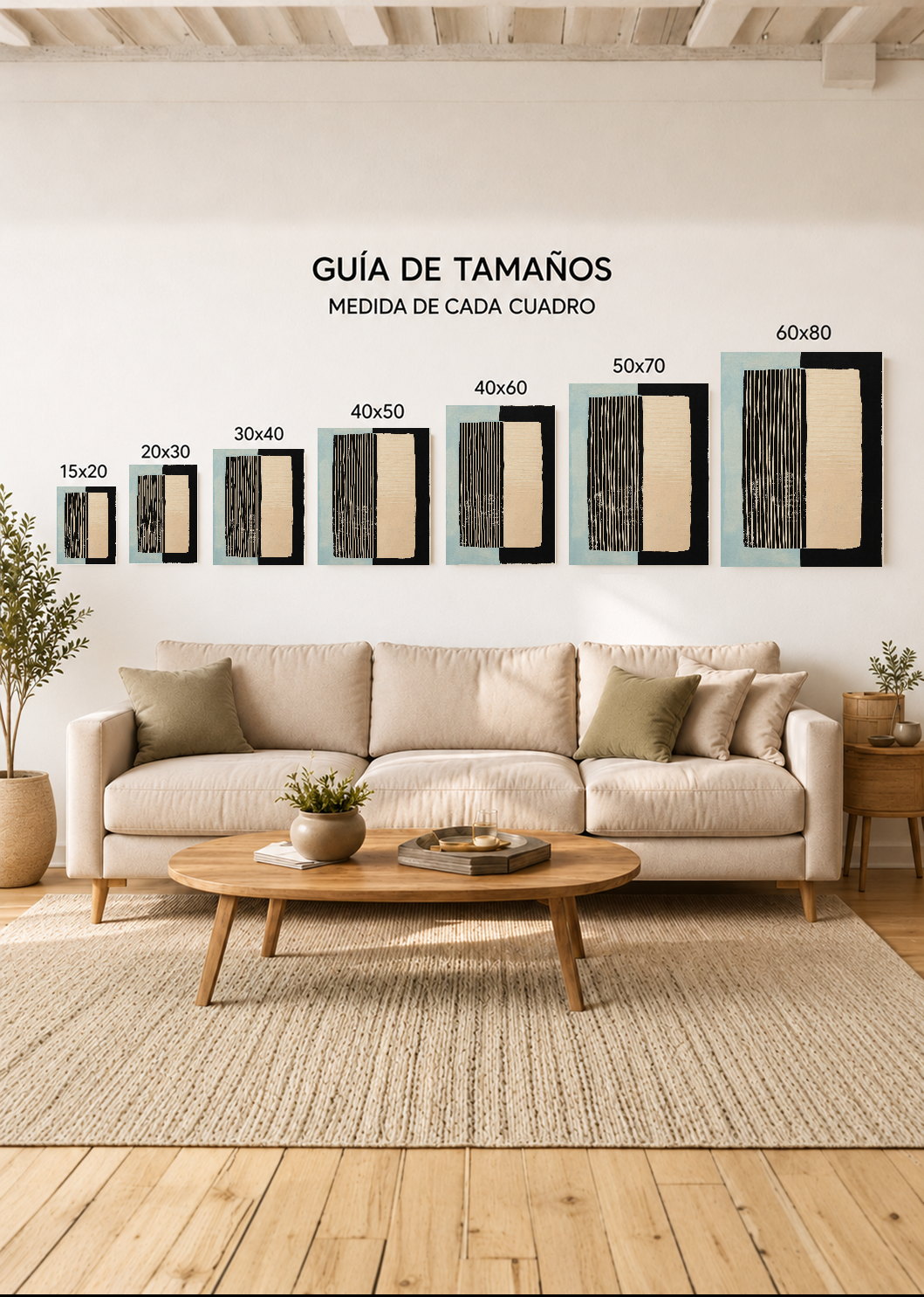 Cuadro Decorativo Sin Marco - MDF 9mm Abstractos Modernos Abrilia VIII - foto 5