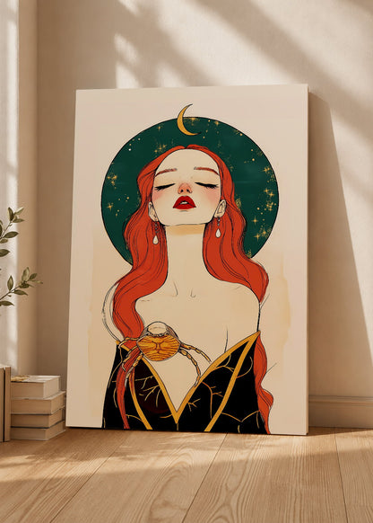 Cuadro Decorativo Sin Marco - MDF 9mm Artistas del Zodíaco Astrología Cáncer VII - foto 3
