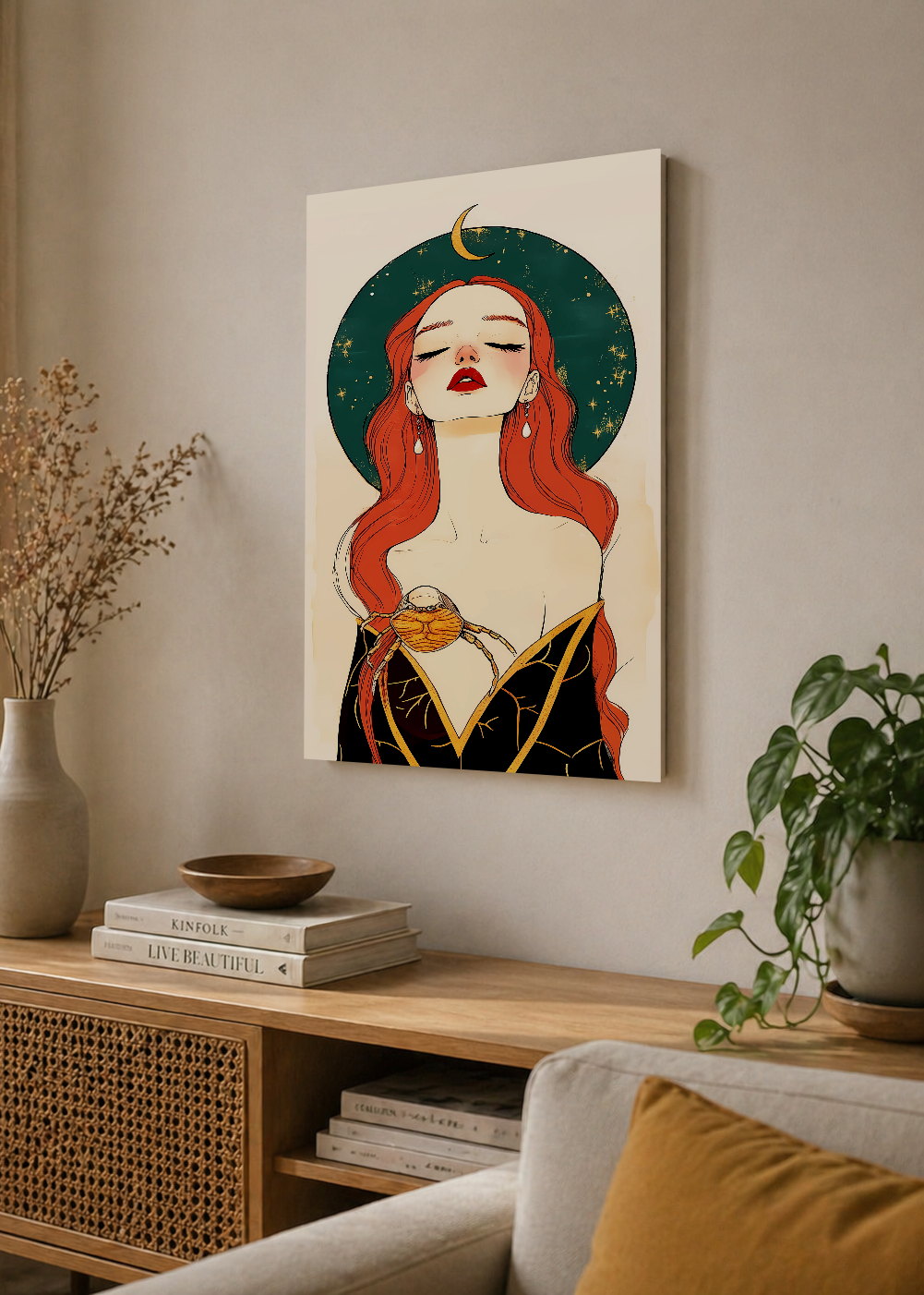 Cuadro Decorativo Sin Marco - MDF 9mm Artistas del Zodíaco Astrología Cáncer VII - foto 4