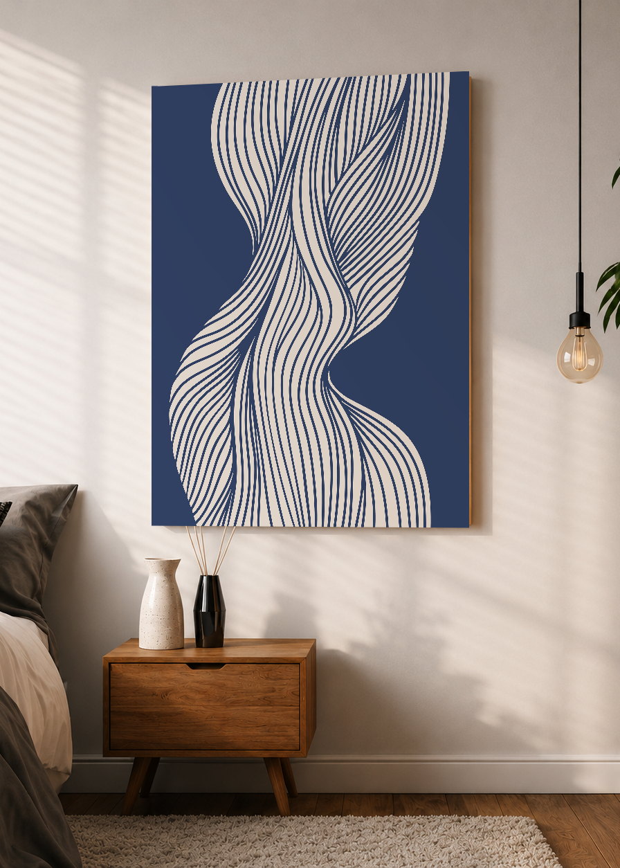 Cuadro Decorativo Sin Marco - MDF 9mm Azul Como el Mar Azul II - foto 1