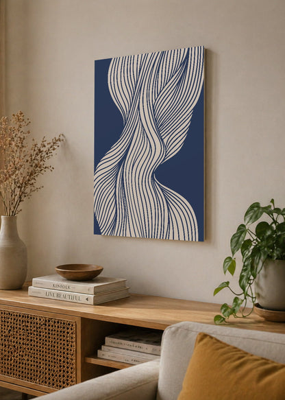 Cuadro Decorativo Sin Marco - MDF 9mm Azul Como el Mar Azul II - foto 4