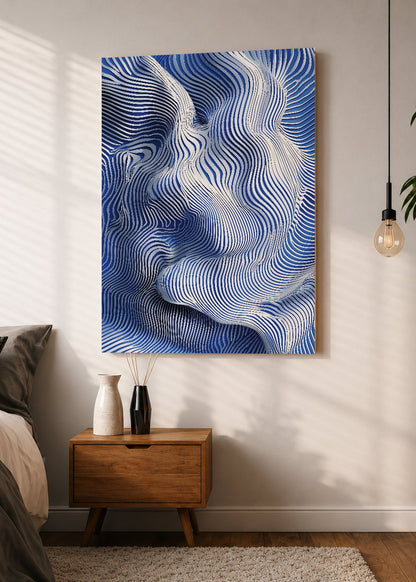 Cuadro Decorativo Sin Marco - MDF 9mm Azul Como el Mar Azul I - foto 1