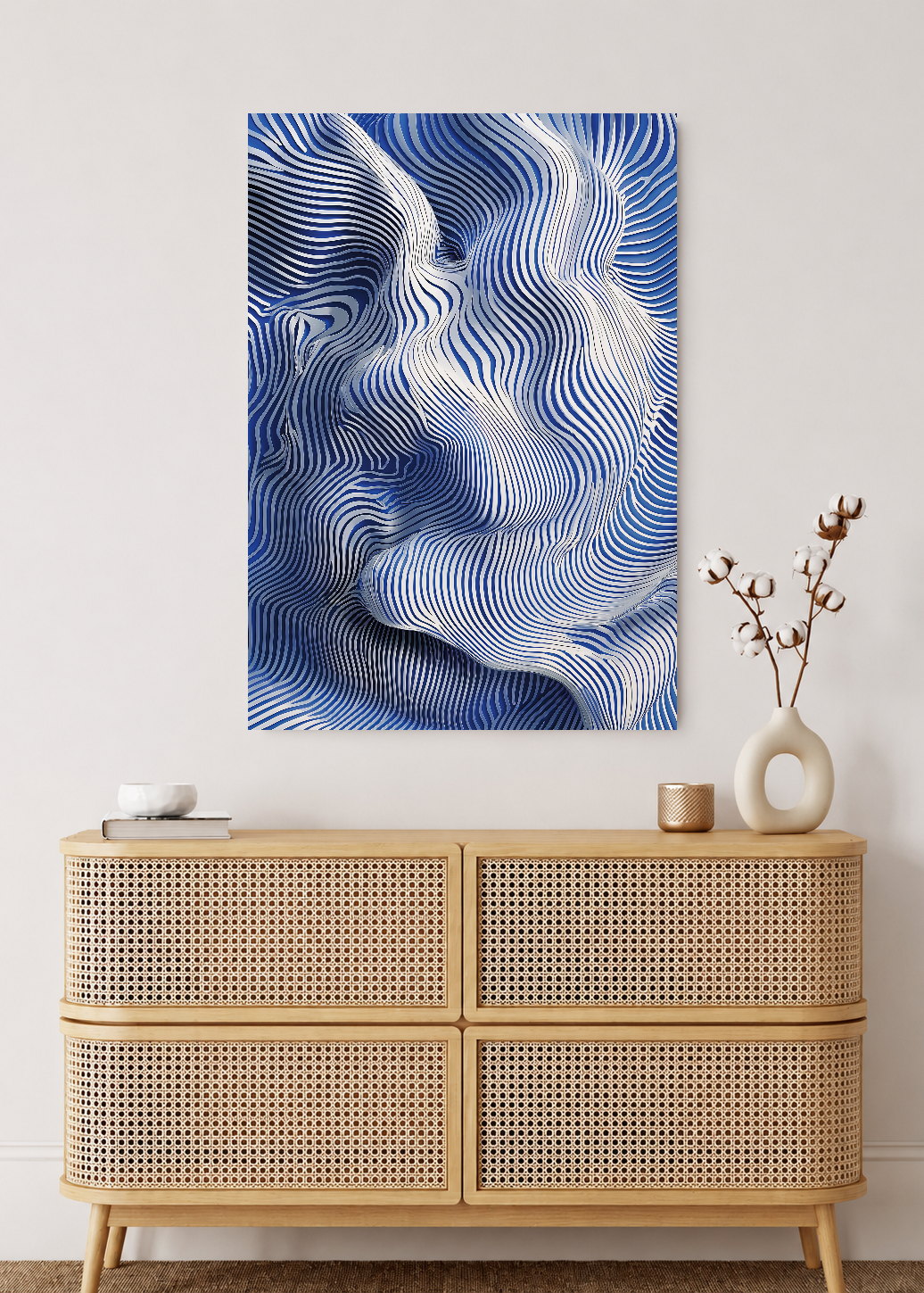 Cuadro Decorativo Sin Marco - MDF 9mm Azul Como el Mar Azul I - foto 2