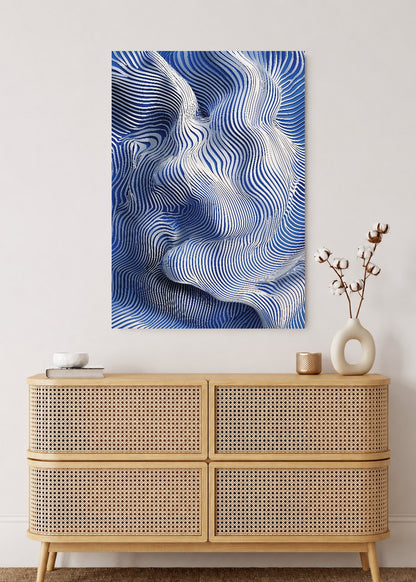 Cuadro Decorativo Sin Marco - MDF 9mm Azul Como el Mar Azul I - foto 2