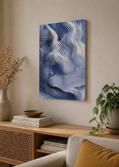 Cuadro Decorativo Sin Marco - MDF 9mm Azul Como el Mar Azul I - foto 4