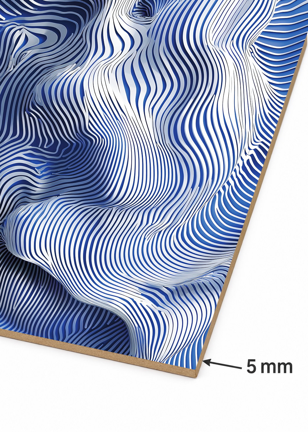 Cuadro Decorativo Sin Marco - MDF 9mm Azul Como el Mar Azul I - foto 6