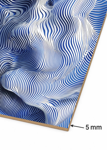 Cuadro Decorativo Sin Marco - MDF 9mm Azul Como el Mar Azul I - foto 6