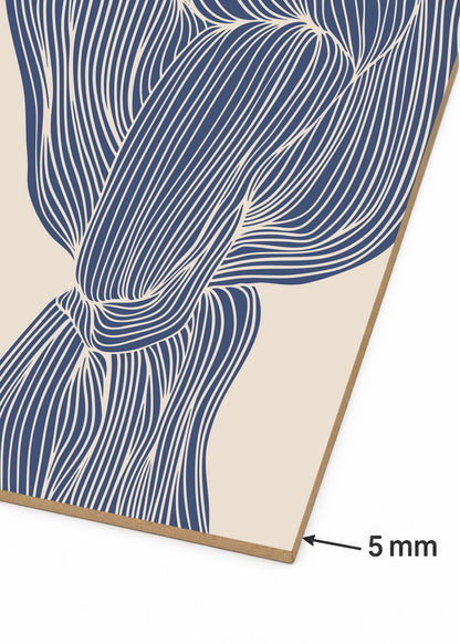 Cuadro Decorativo Sin Marco - MDF 9mm Azul Como el Mar Azul VI - foto 6