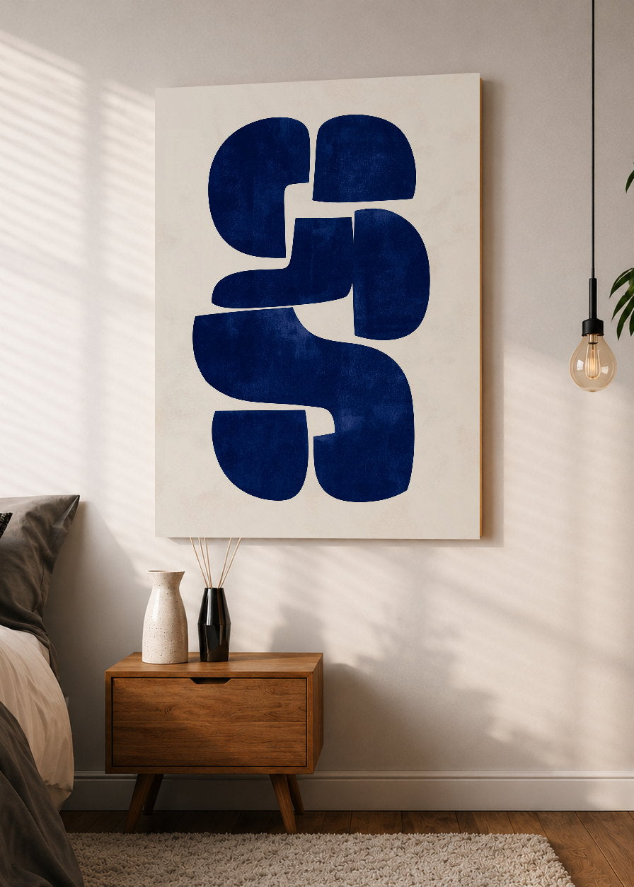 Cuadro Decorativo Sin Marco - MDF 9mm Azul Como el Mar Azul V - foto 1