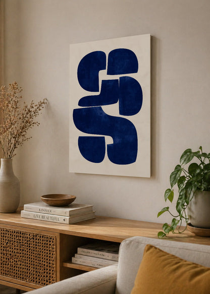 Cuadro Decorativo Sin Marco - MDF 9mm Azul Como el Mar Azul V - foto 4
