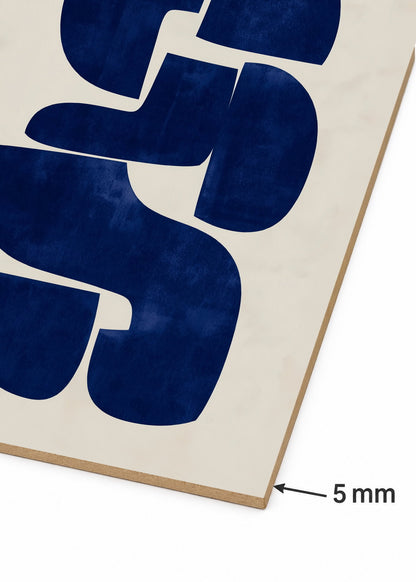 Cuadro Decorativo Sin Marco - MDF 9mm Azul Como el Mar Azul V - foto 6