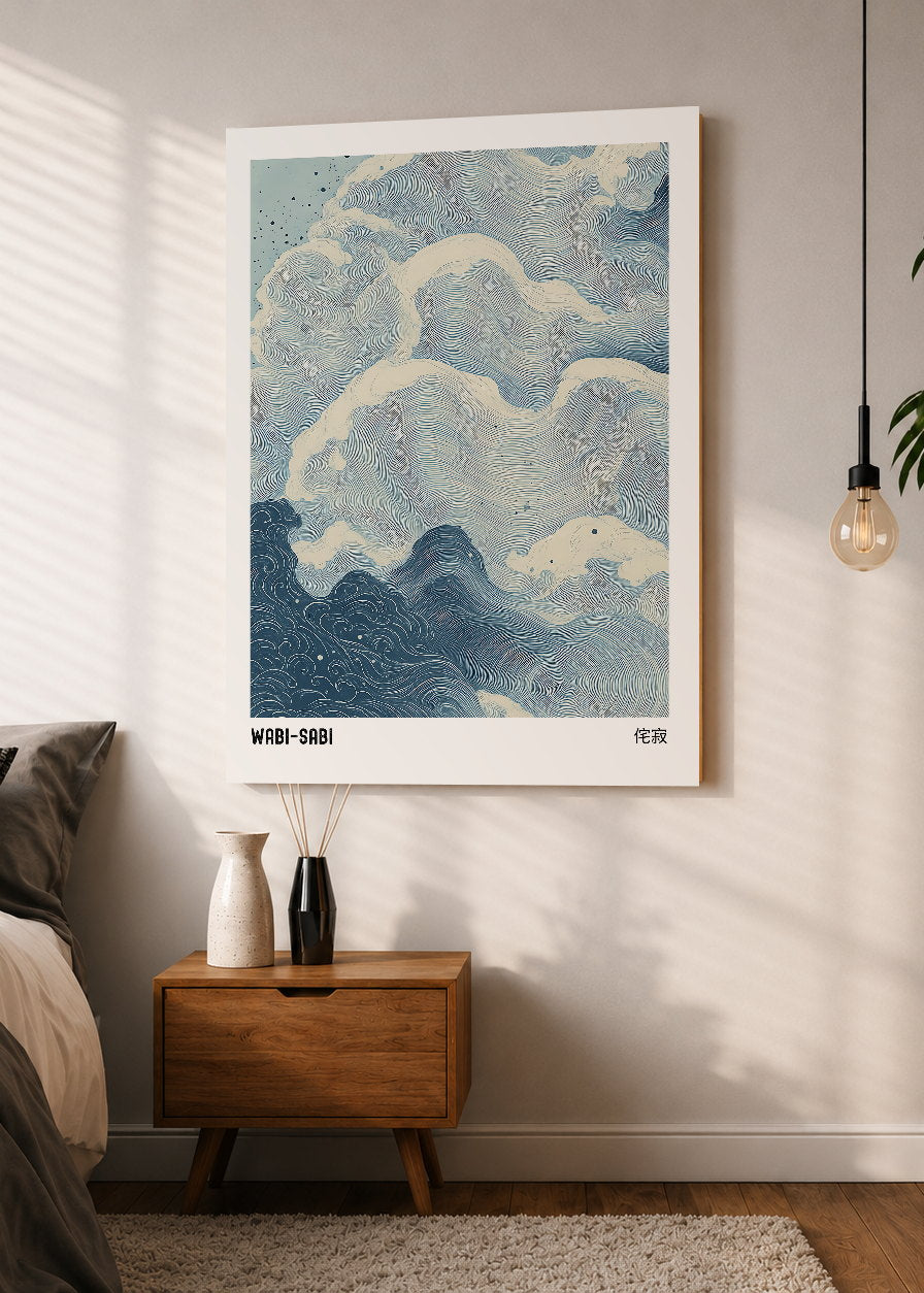 Cuadro Decorativo Sin Marco - MDF 9mm Azul Como el Mar Azul XI - foto 1