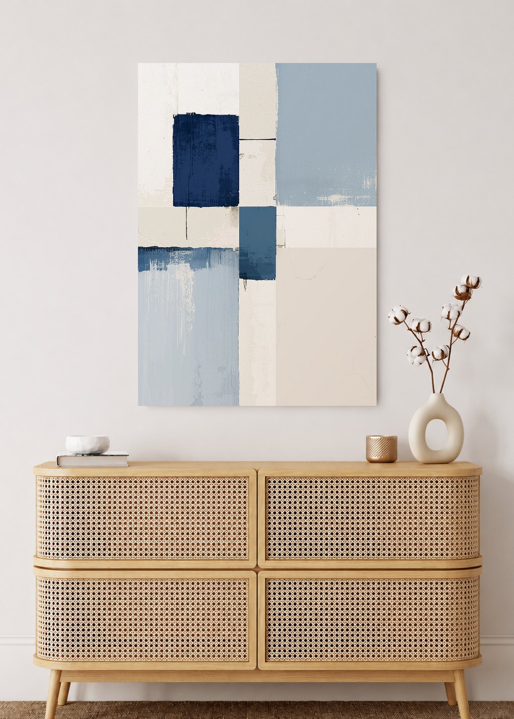 Cuadro Decorativo Sin Marco - MDF 9mm Azul Como el Mar Azul XVI - foto 2