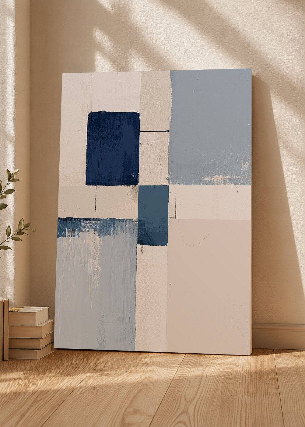Cuadro Decorativo Sin Marco - MDF 9mm Azul Como el Mar Azul XVI - foto 3