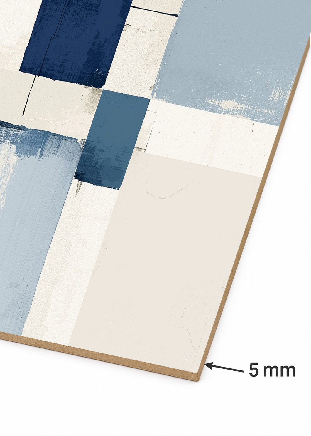 Cuadro Decorativo Sin Marco - MDF 9mm Azul Como el Mar Azul XVI - foto 6