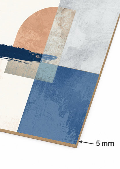 Cuadro Decorativo Sin Marco - MDF 9mm Azul Como el Mar Azul XX - foto 6