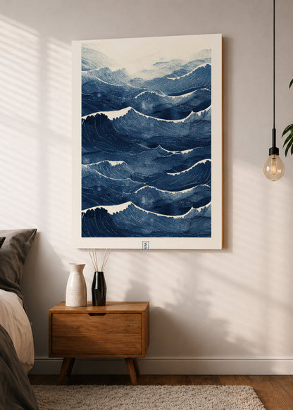 Cuadro Decorativo Sin Marco - MDF 9mm Azul Como el Mar Azul X - foto 1