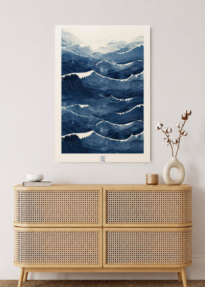 Cuadro Decorativo Sin Marco - MDF 9mm Azul Como el Mar Azul X - foto 2