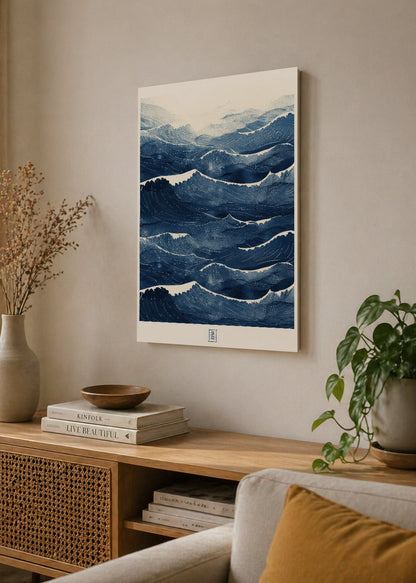 Cuadro Decorativo Sin Marco - MDF 9mm Azul Como el Mar Azul X - foto 4