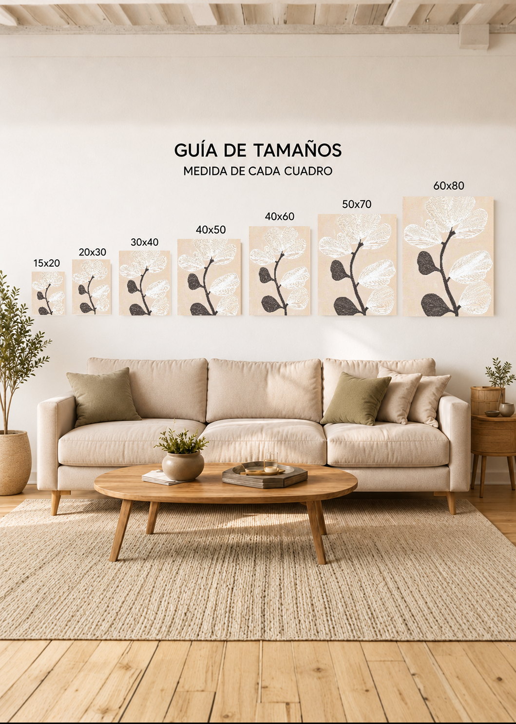 Cuadro Decorativo Sin Marco - MDF 9mm Botánicos Plantas Botanic Vibes XIX - foto 5