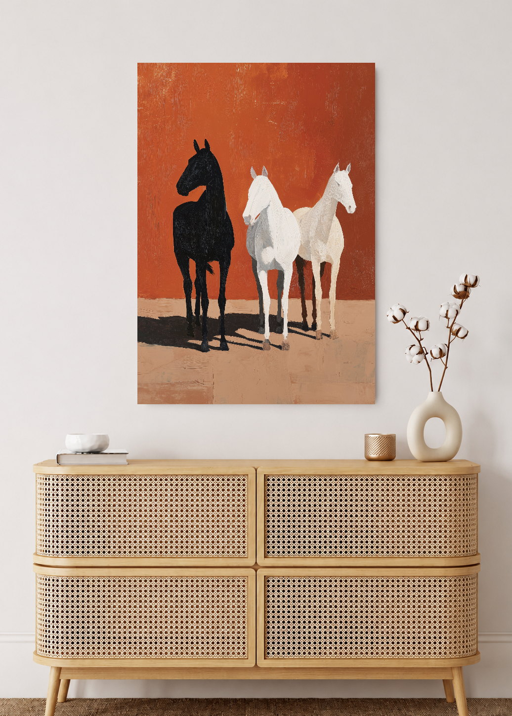 Cuadro Decorativo Sin Marco - MDF 9mm Caballos Amantes de los Caballos VII - foto 2