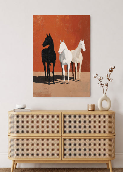 Cuadro Decorativo Sin Marco - MDF 9mm Caballos Amantes de los Caballos VII - foto 2