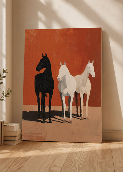 Cuadro Decorativo Sin Marco - MDF 9mm Caballos Amantes de los Caballos VII - foto 3