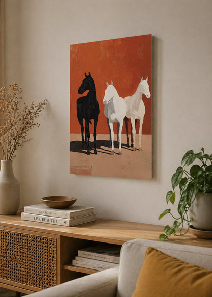 Cuadro Decorativo Sin Marco - MDF 9mm Caballos Amantes de los Caballos VII - foto 4