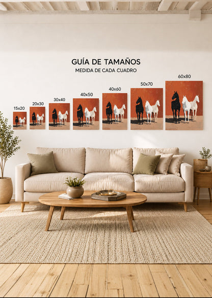 Cuadro Decorativo Sin Marco - MDF 9mm Caballos Amantes de los Caballos VII - foto 5