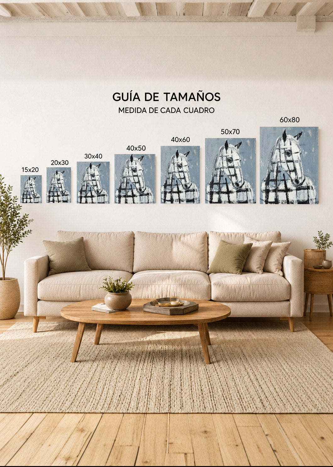 Cuadro Decorativo Sin Marco - MDF 9mm Caballos Amantes de los Caballos XV - foto 5