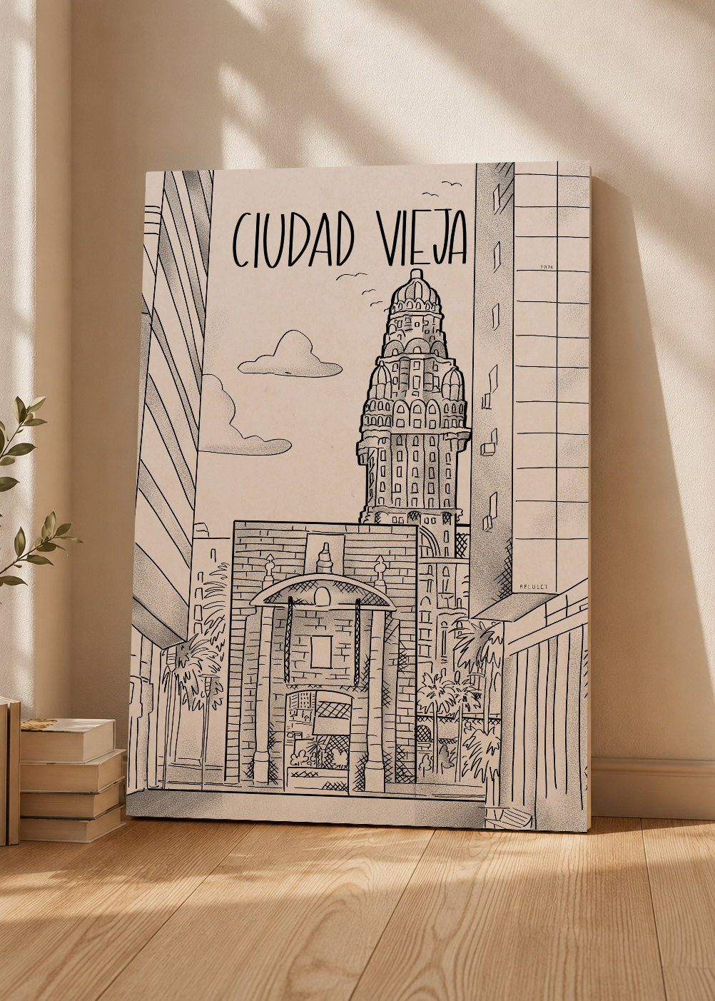 Cuadro Decorativo Sin Marco - MDF 9mm Ciudad Vieja Montevideo by Beluulet - foto 3