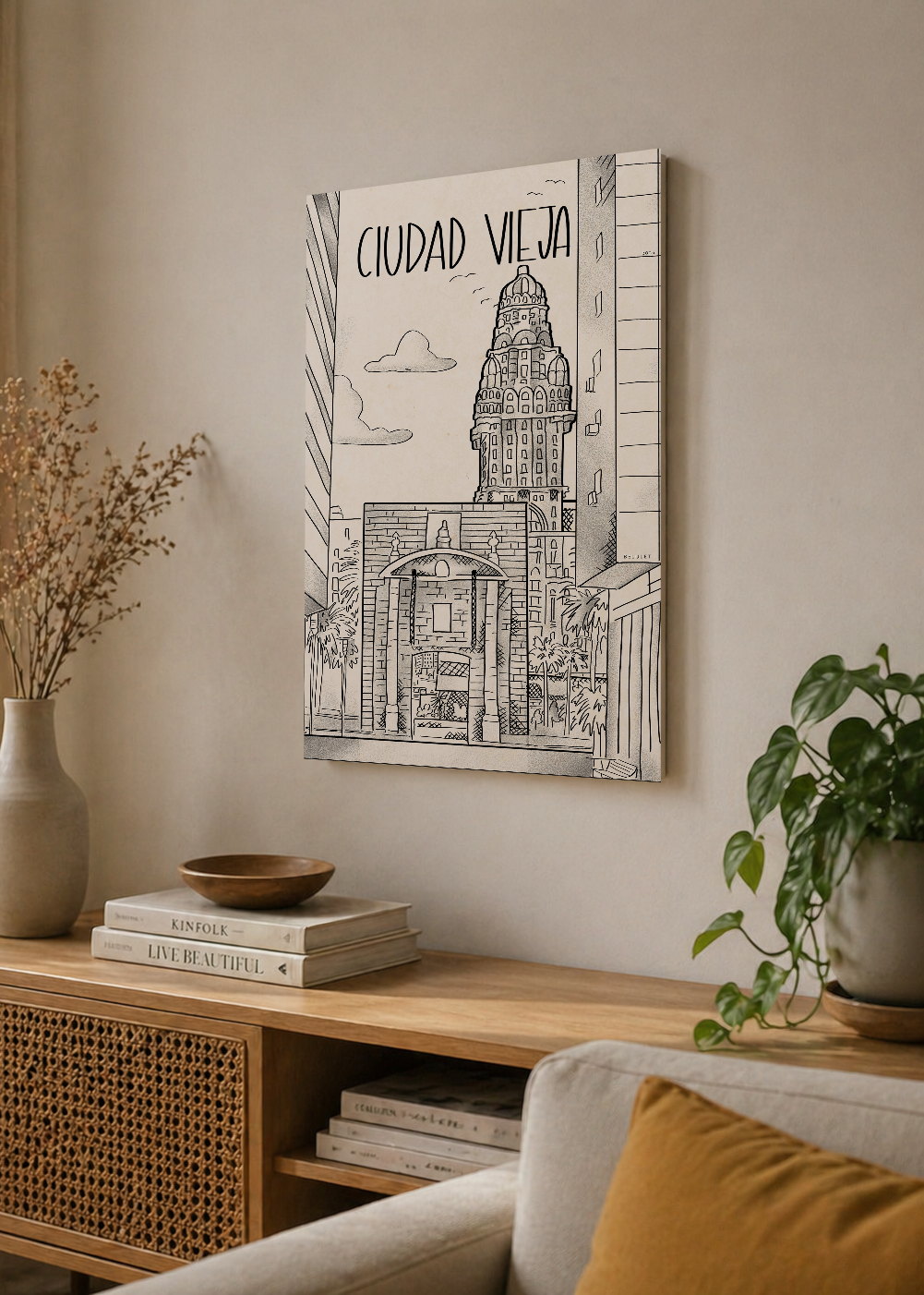 Cuadro Decorativo Sin Marco - MDF 9mm Ciudad Vieja Montevideo by Beluulet - foto 4