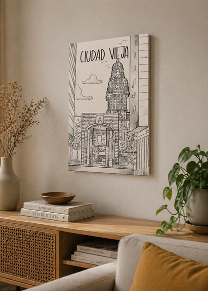 Cuadro Decorativo Sin Marco - MDF 9mm Ciudad Vieja Montevideo by Beluulet - foto 4